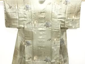 アンティーク　能模様男物長襦袢